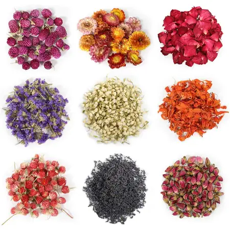 Natural Dried Flowers Herbs Kit for Soap Making
